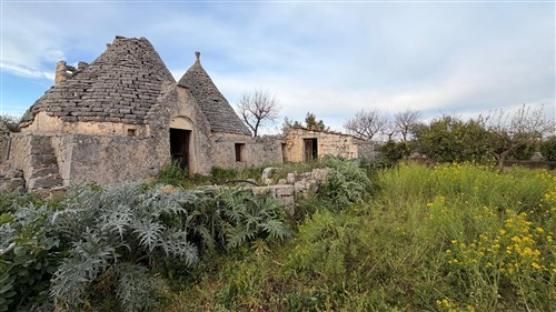 P  R  E  Z  Z  O    R  I  B  A  S  S  A  T  O  -  Corpo di 4 Trulli con 2 depositi